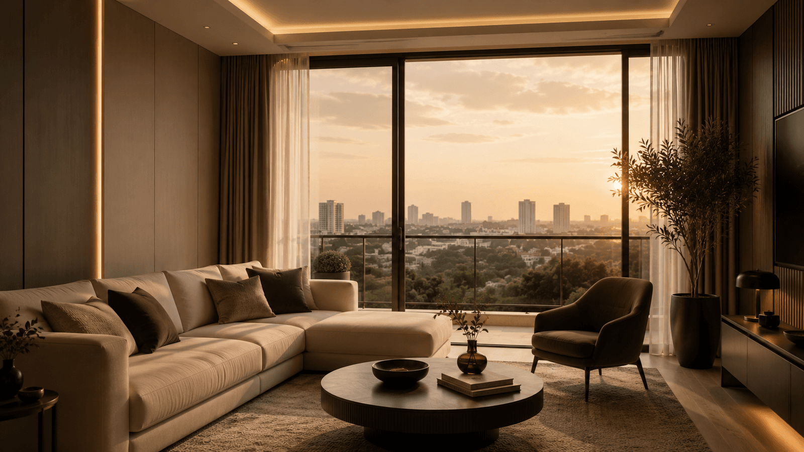 Luxury Azari Hotels & Residences serviced apartment interior